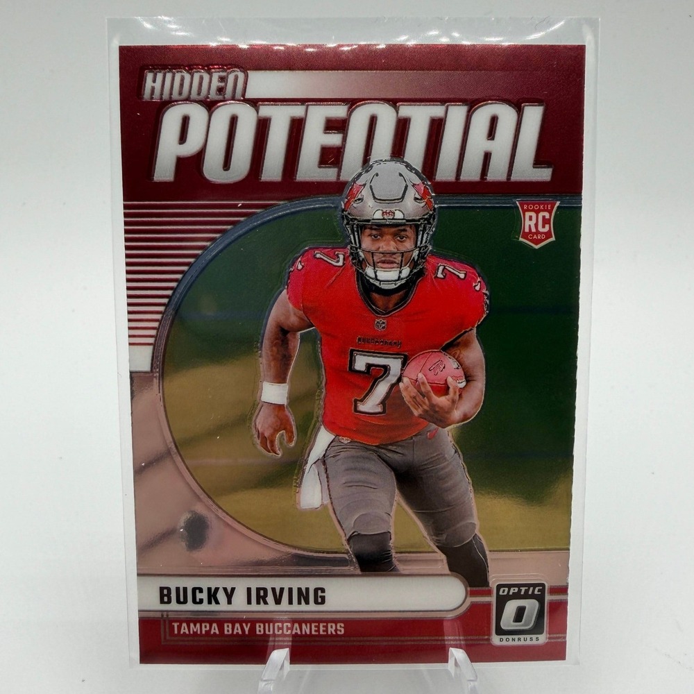 Bucky Irving Hidden Potential 2024 Donruss Optic No. 6 NFL Tampa‎ Bay Buccaneers